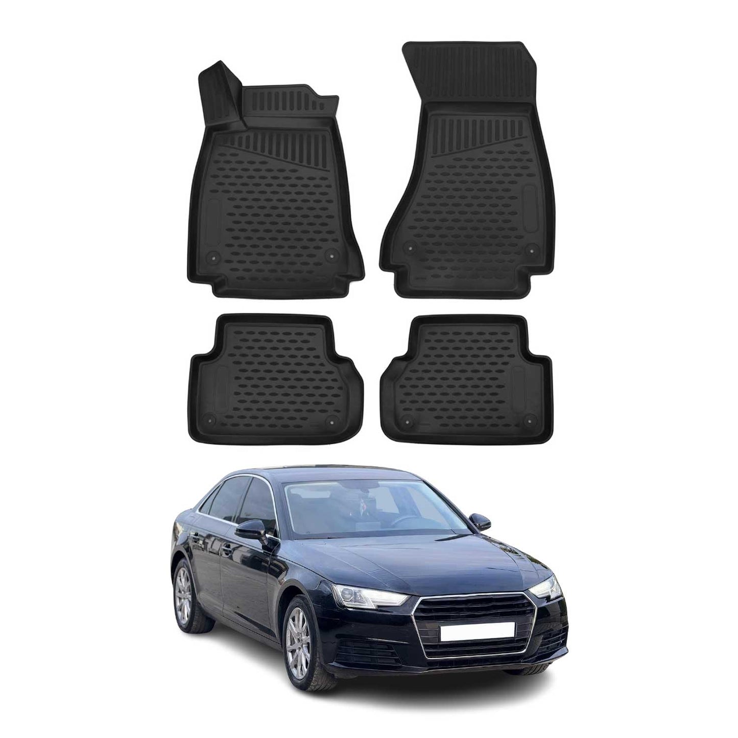 2017-2023 Audi A4 Allroad Floor Mats Liners Full Set All Weather Black