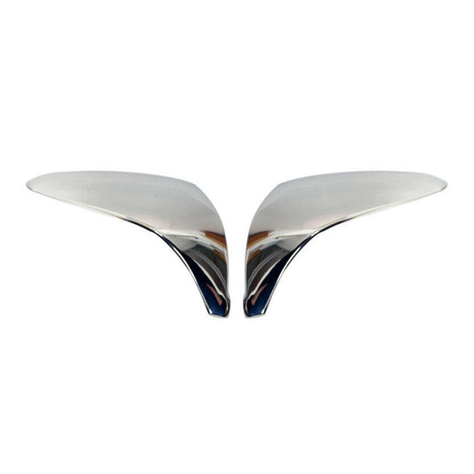 OMAC Side Mirror Cover Caps Fits Hyundai Tucson 2010-2015 Steel Silver 2 Pcs 3208111