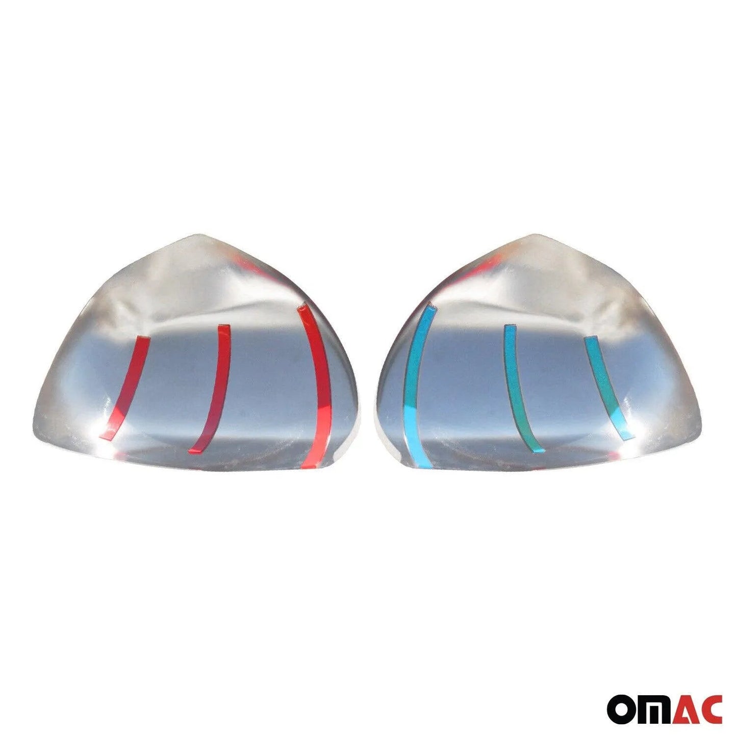 2003-2009 Toyota Land Cruiser Prado Side Mirror Cover Caps Stainless Steel Silver 2Pcs