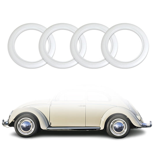 15" Rims Portawalls White Wall Tire Insert Trim Sidewall Set of 4 Pcs