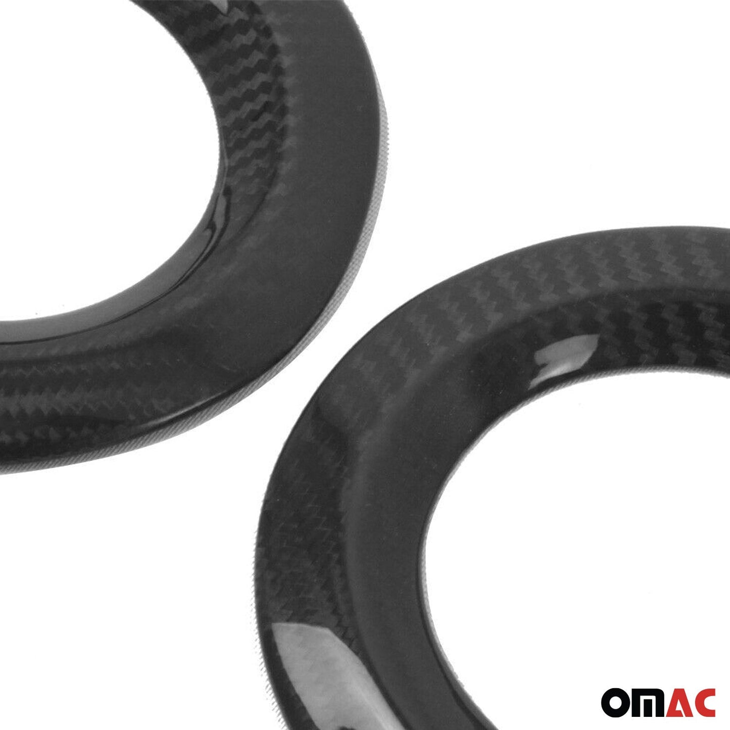 OMAC Fits Mercedes Metris 2016-2023 Genuine Carbon Fiber Front Fog Light Trim Frame 4733103C