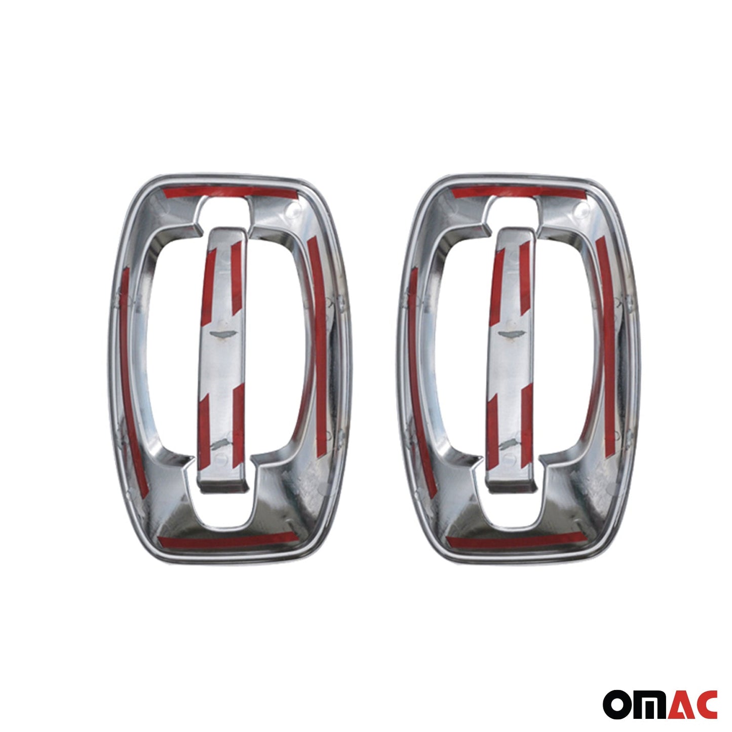 OMAC Car Door Handle Cover Protector for RAM ProMaster 2014-2024 ABS Chrome Silver 8x U005876