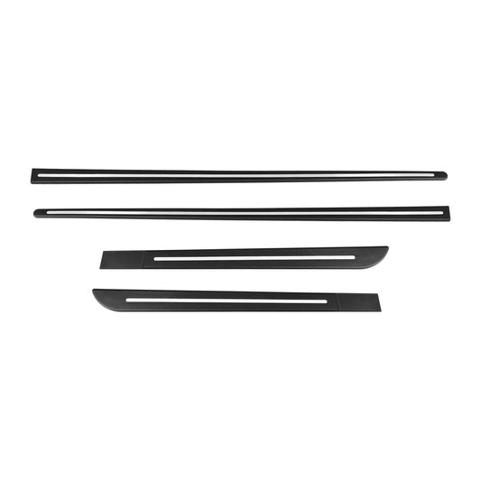 OMAC Side Door Molding Trim Skirt Garnish for Mazda Steel Silver 4 Pcs U021962