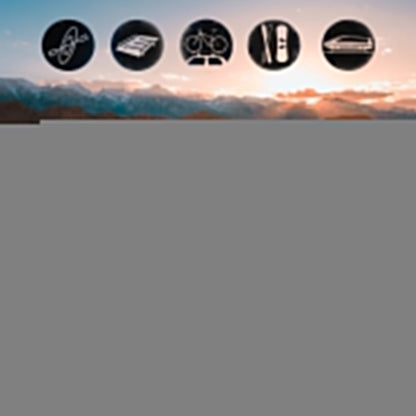 2015-2021 Mercedes C Class W205 Sedan Roof Rack Cross Bars Black