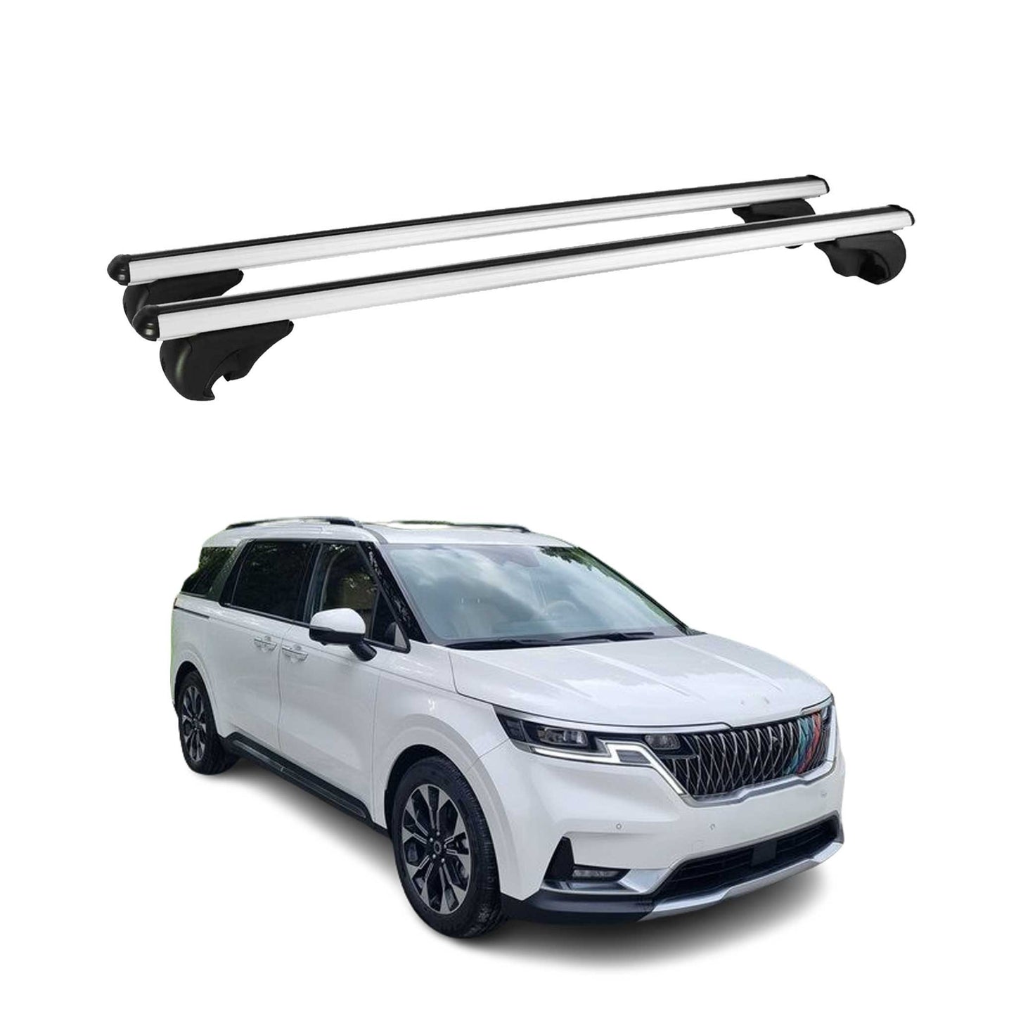 2022-2026 Kia Carnival Roof Rack Cross Bars Silver