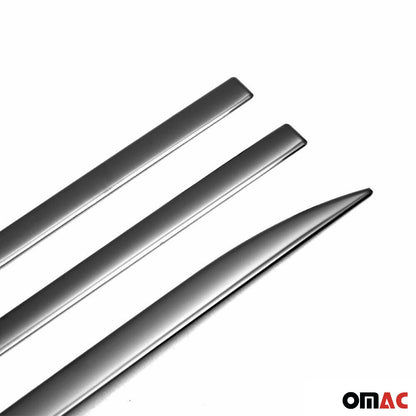 OMAC Side Door Molding Trim Skirt Garnish for Ford Focus 2012-2018 Steel Dark 4 Pcs U015368