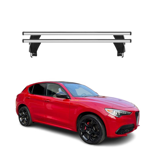 2017-2025 Alfa Romeo Stelvio Roof Rack Cross Bars Luggage Carrier 2 Pcs