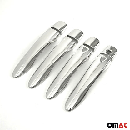 OMAC Car Door Handle Cover Protector for Nissan Rogue Sport 2014-2023 Steel 8 Pcs 5023043