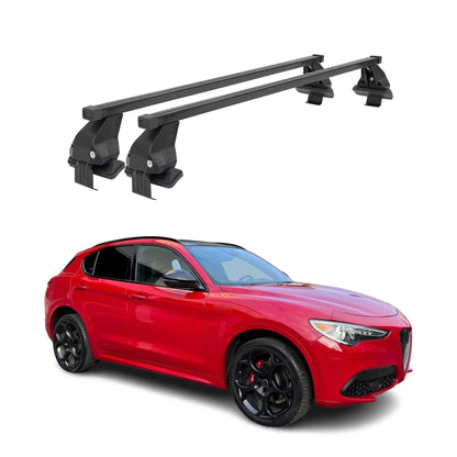 2017-2025 Alfa Romeo Stelvio Roof Rack Cross Bars Luggage Carrier 2 Pcs