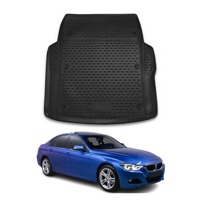 2012-2019 BMW 3 Series F30 Sedan M3 F80 Cargo Liner Trunk Mat All Weather Black