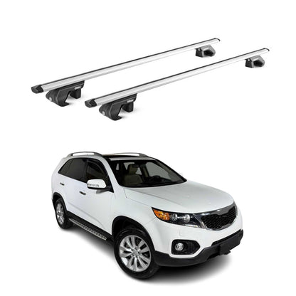 2011-2013 Kia Sorento Roof Rack Cross Bars Silver