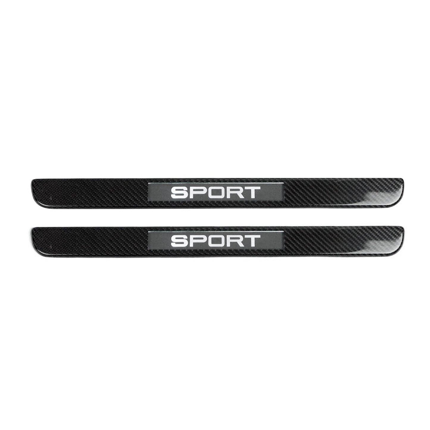 OMAC Door Sill Scuff Plate Illuminated for Dodge Ram Sport Carbon Fiber Black 2 Pcs U014456