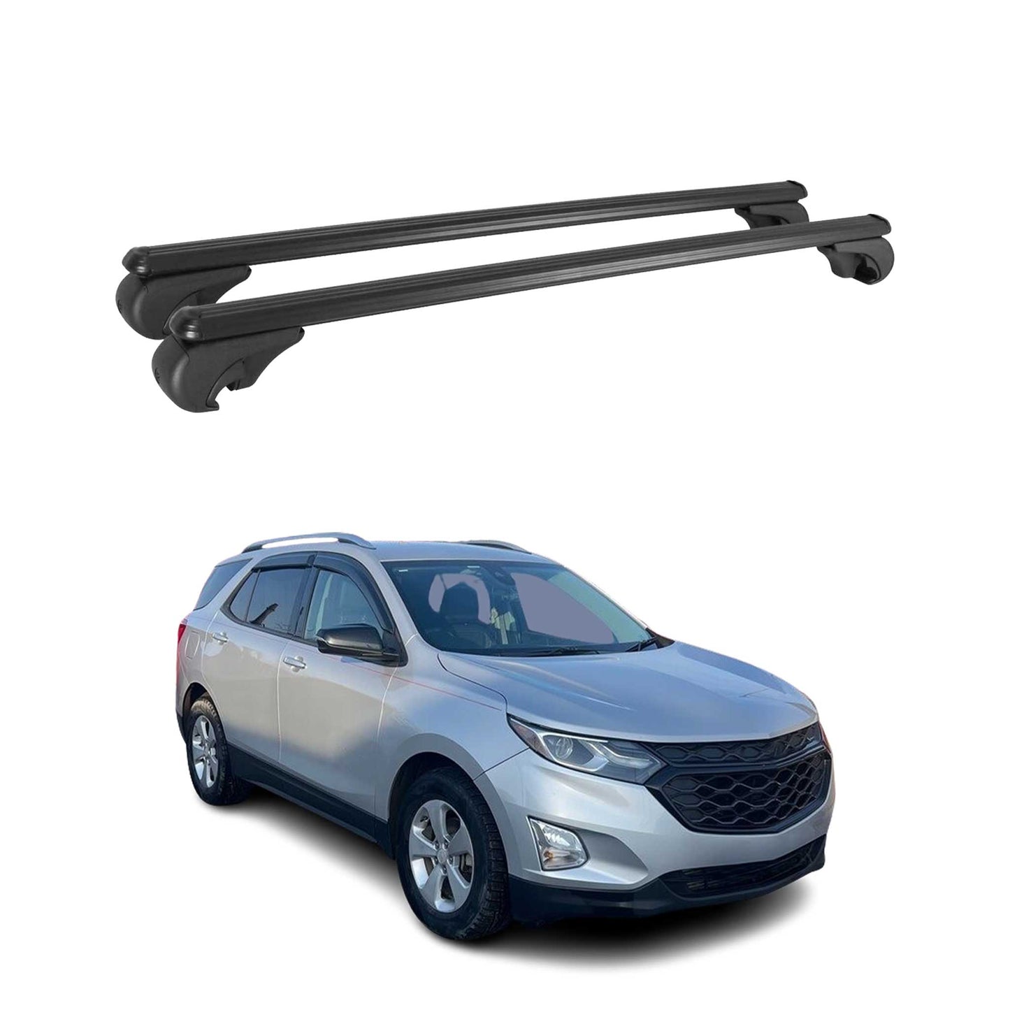 2018-2024 Chevrolet Equinox Roof Rack Cross Bars Black