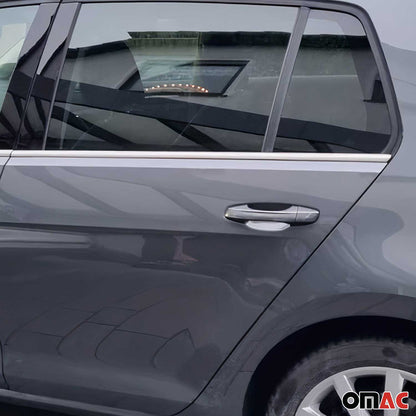 2015-2021 VW Golf Mk7 Window Molding Trim Streamer Stainless Steel Silver 4 Pcs