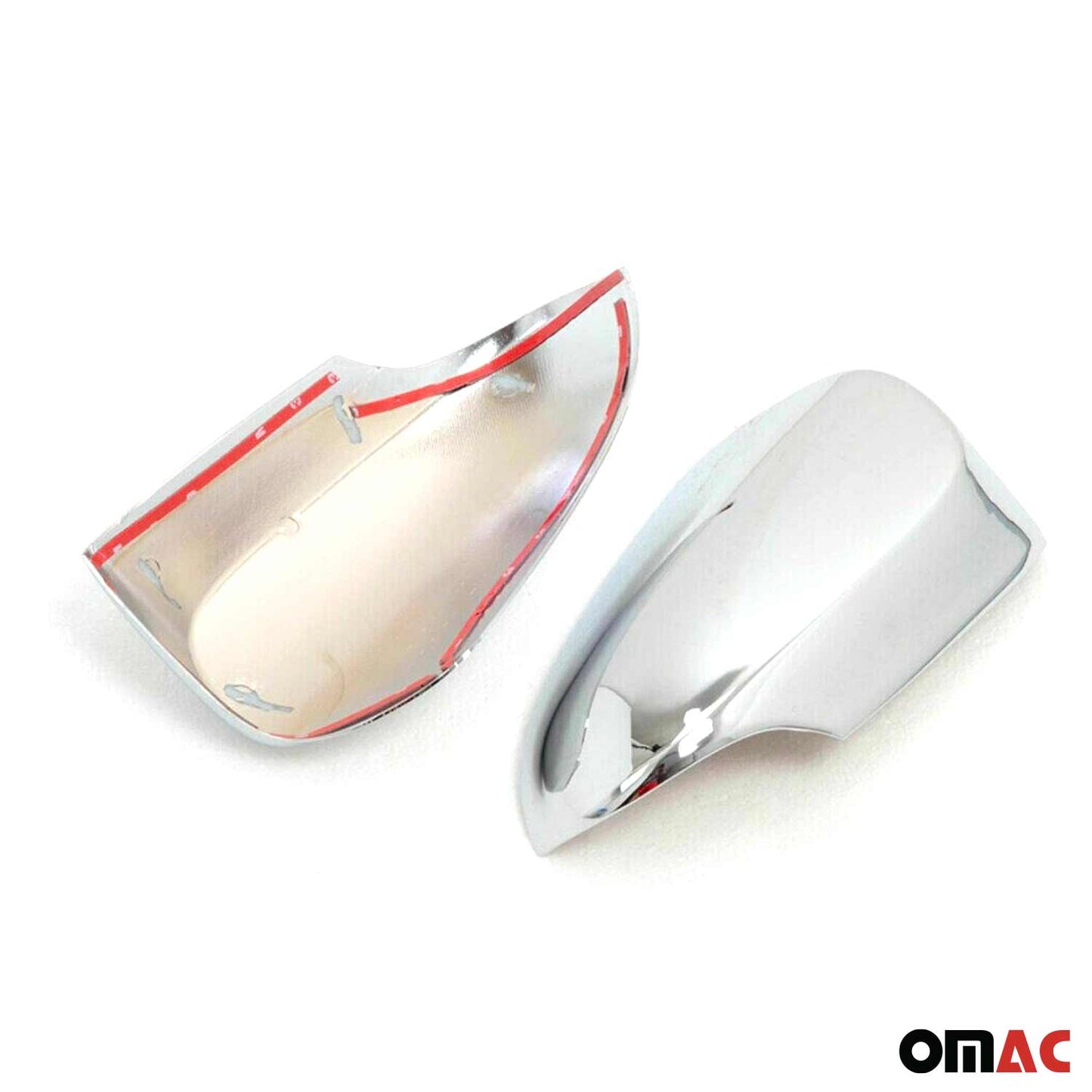 OMAC Side Mirror Cover Caps Fits Toyota Corolla 2014-2019 Chrome Silver 2 Pcs 7040111