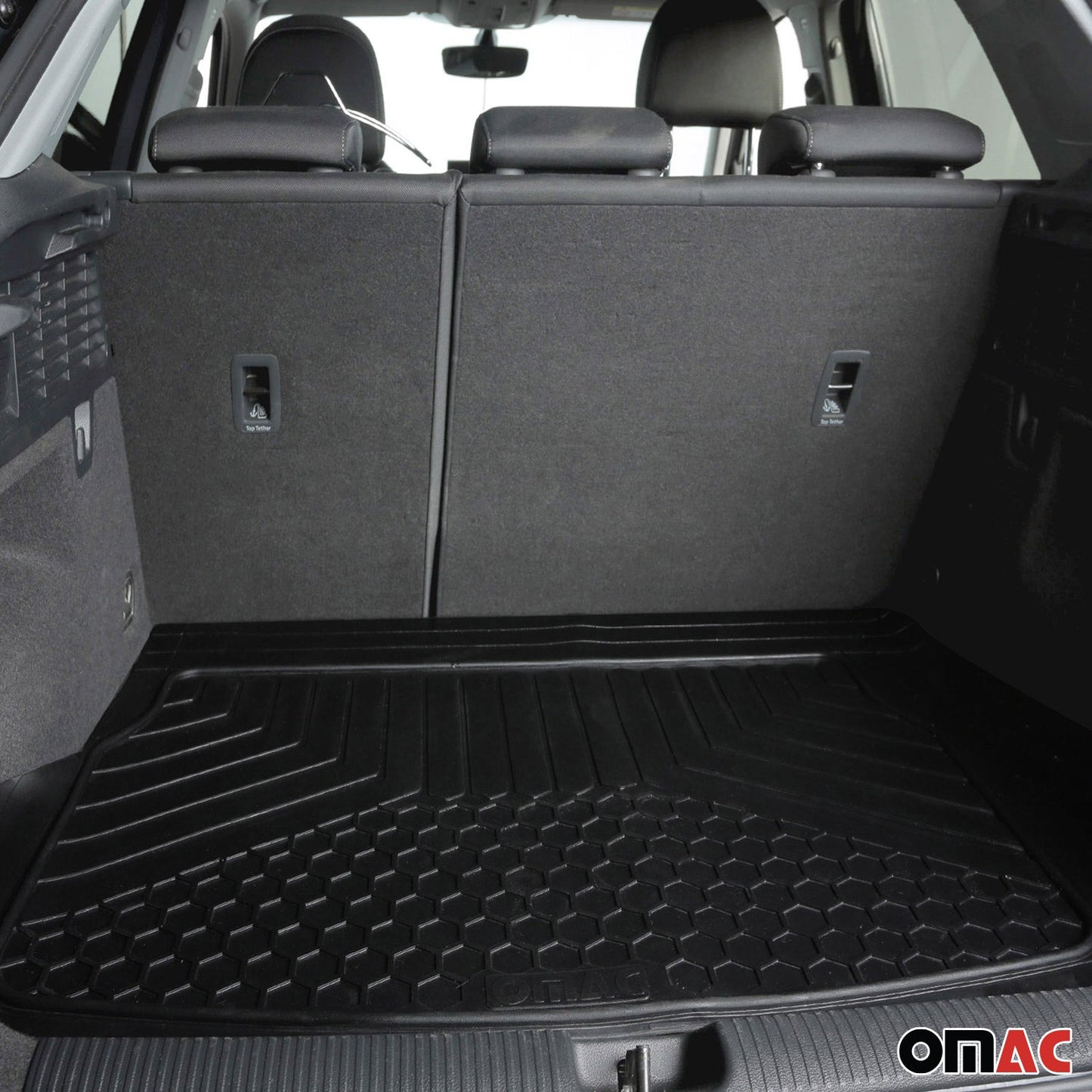 OMAC Rubber All Weather Trunk Cargo Floor Mats for Coupe Convertible Auto Liners 96PF251-7
