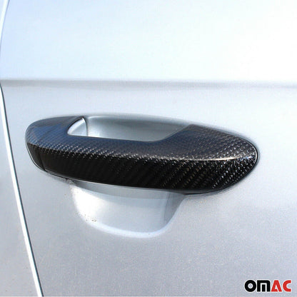 OMAC Car Door Handle Cover Protector for VW Golf Mk7 2015-2021 Carbon Fiber 8 Pcs 7515041C