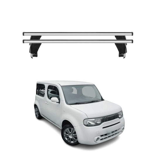 2009-2014 Nissan Cube Roof Rack Cross Bars Silver