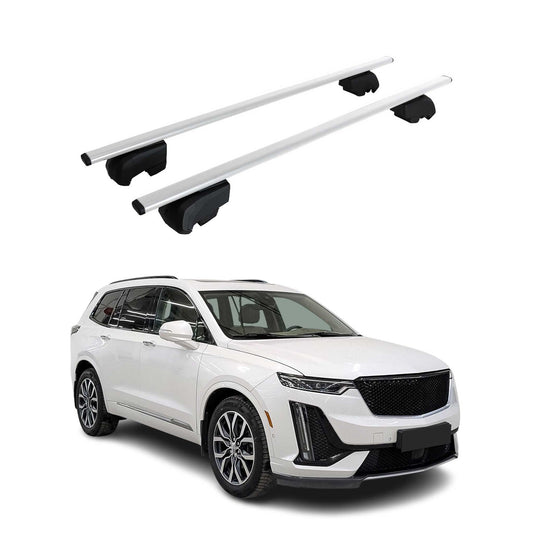 2020-2025 Cadillac XT6 Roof Rack Cross Bars Silver