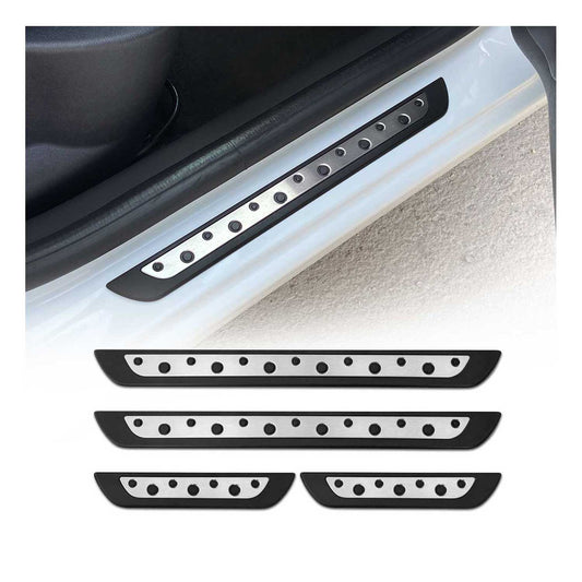 Ford Edge Door Sill Scuff Plate Scratch Protector Stainless Steel Silver 4 Pcs