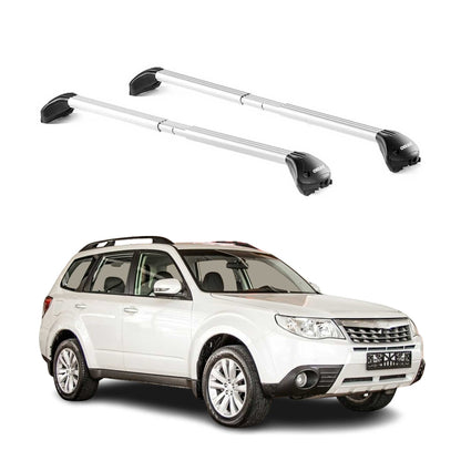 2009-2018 Subaru Forester Roof Rack Cross Bars Silver