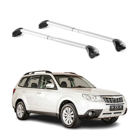 2009-2018 Subaru Forester Roof Rack Cross Bars Silver