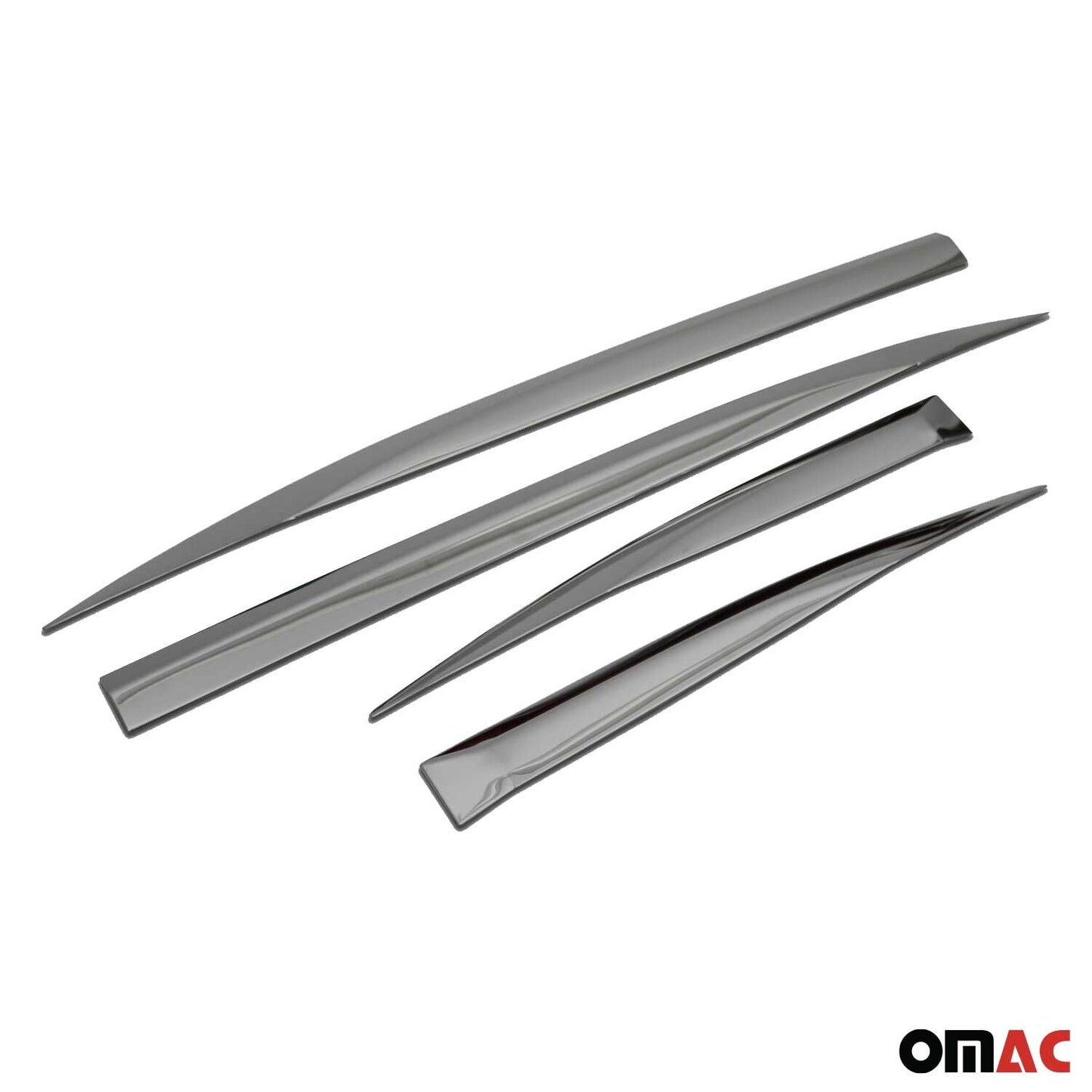 OMAC Side Door Molding Trim Skirt Garnish for Peugeot 3008 2016-2023 Steel Dark 4 Pcs 5719131B