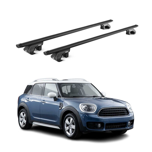 2017-2024 Mini Cooper Countryman F60 Roof Rack Cross Bars Black