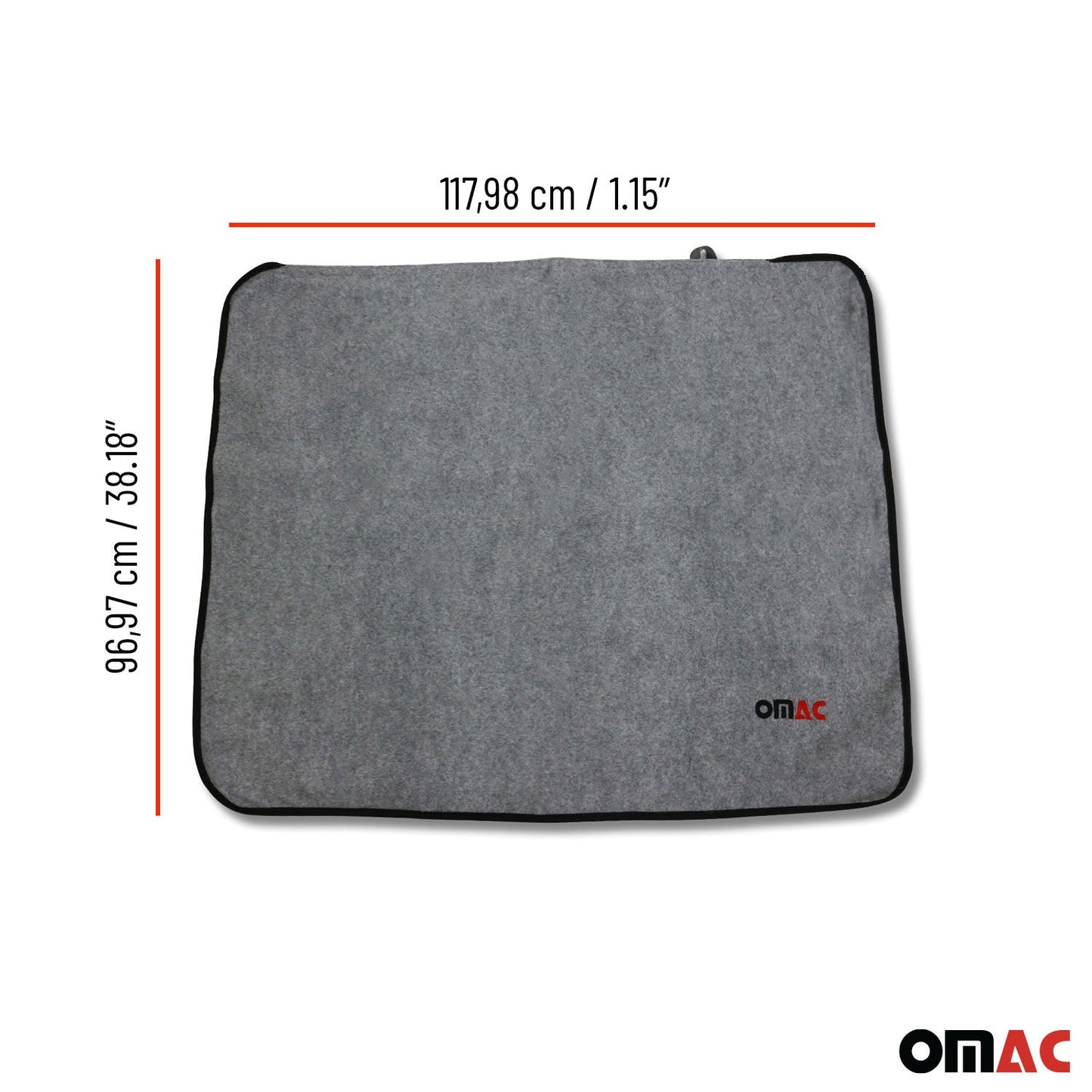 OMAC Rear Bumper Protector Mat Fabric for Volkswagen Trunk Pet Cargo Liner Waterproof U021195