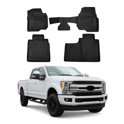 2017-2022 Ford F350 F450 F550 Crew Cab Floor Mats Liners Full Set All Weather