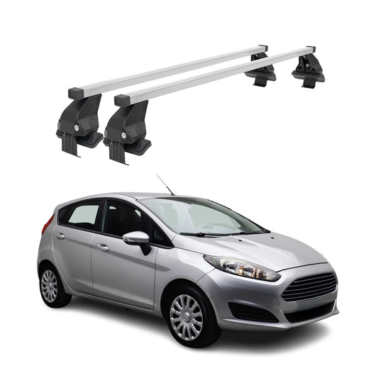 2014-2019 Ford Fiesta Roof Rack Cross Bars Silver