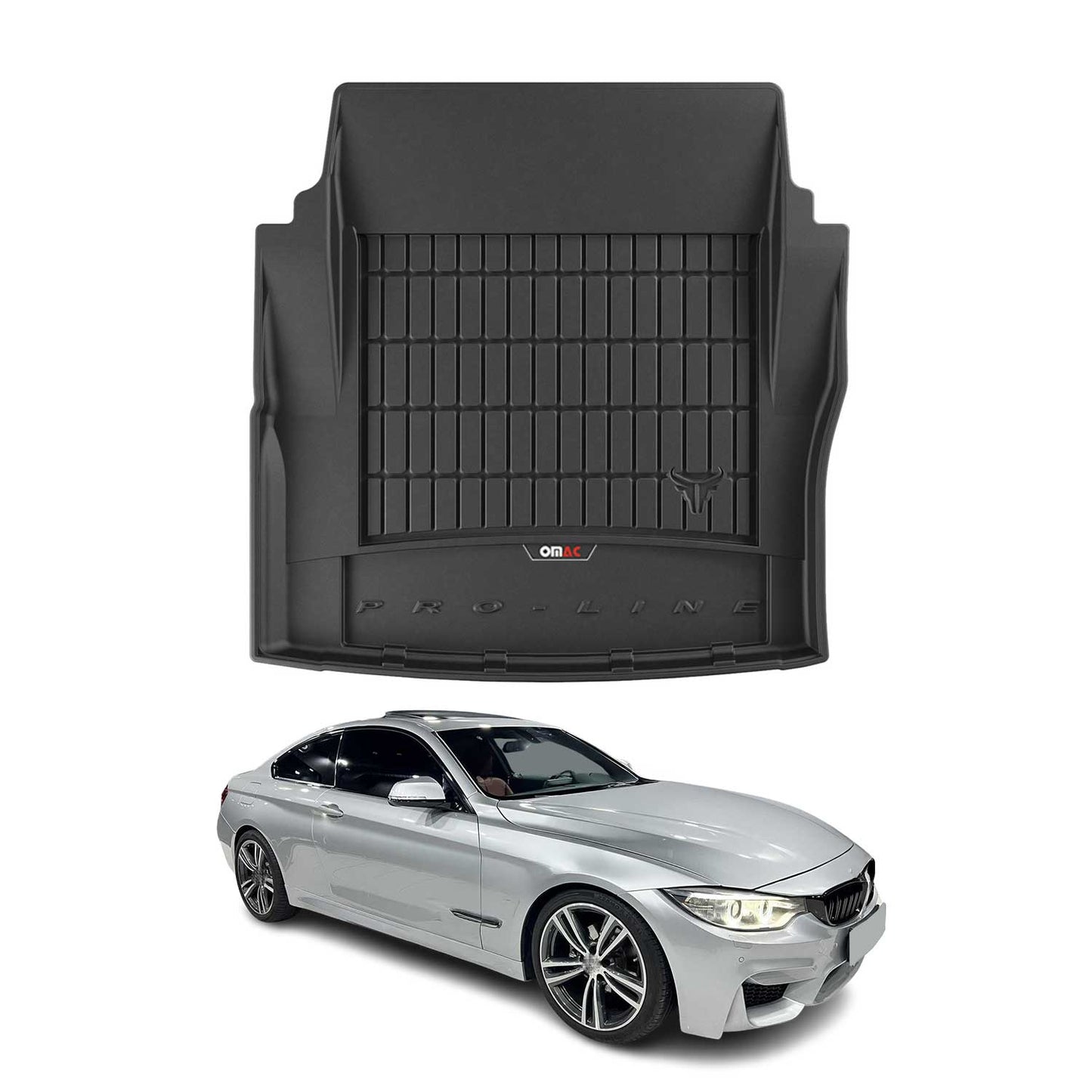 2015-2020 BMW 4 Series M4 F82 Coupe Premium Cargo Liner Trunk Mat All Weather Heavy Duty Black