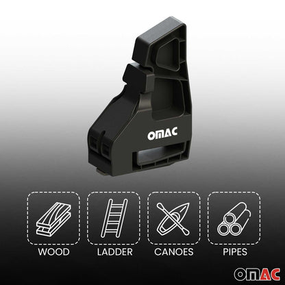 Load Stopper Easy Lock For Roof Rack Cross Bar Adjustable Load Stops Hook 2Pcs