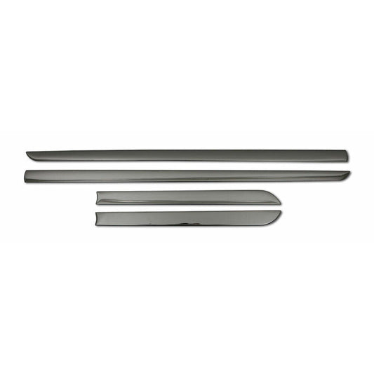 OMAC Side Door Trim For Mercedes-Benz Streamer Body Molding Dark Chrome S.Steel 4pcs U028546