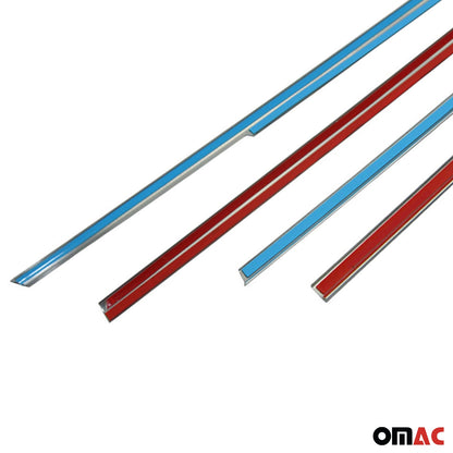 2001-2005 Honda Civic Sedan Window Molding Trim Streamer Stainless Steel