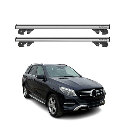 2016-2019 Mercedes GLE Class W166 Roof Rack Cross Bars Silver