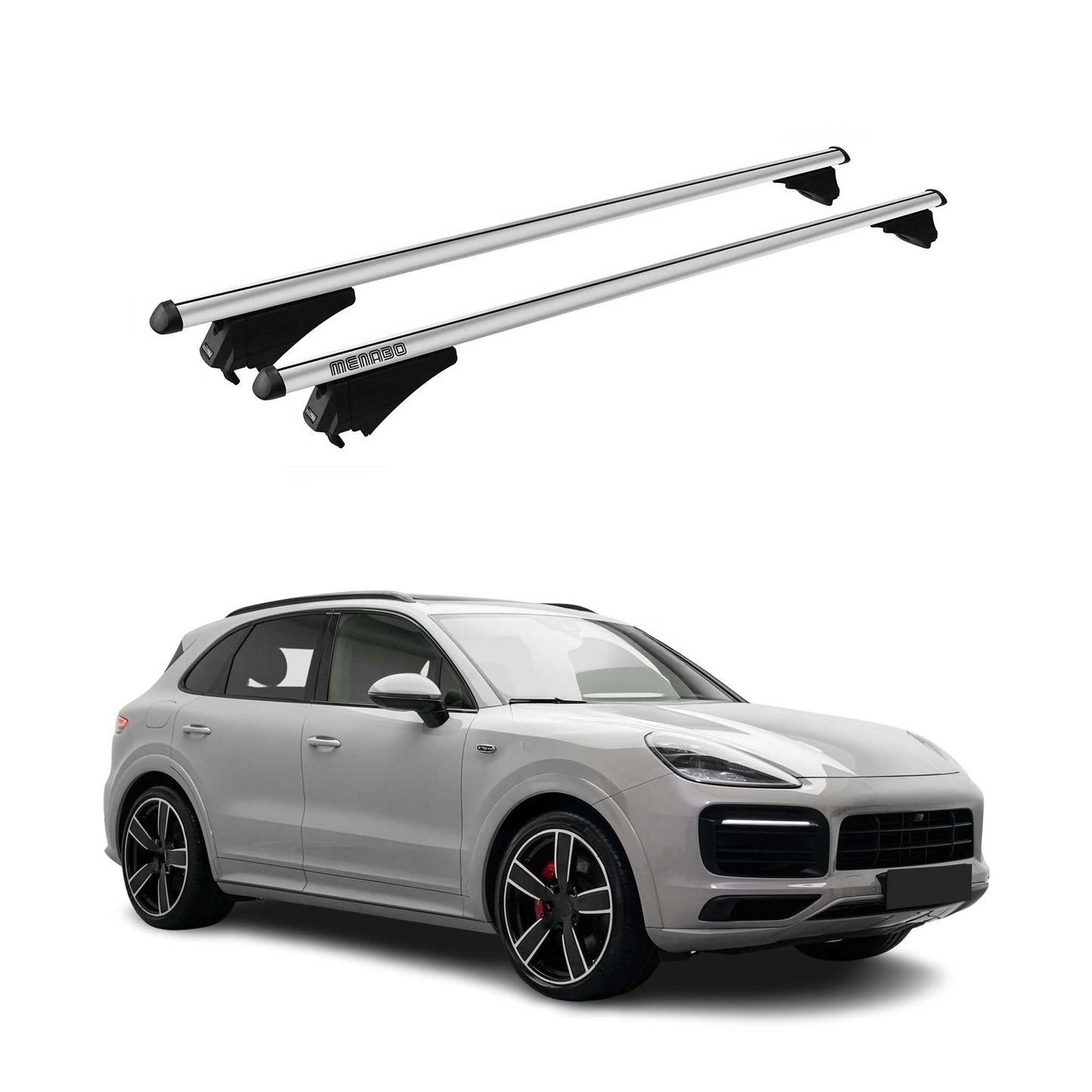 2019-2026 Porsche Cayenne Roof Rack Cross Bars Silver