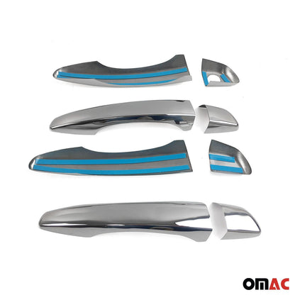 OMAC Car Door Handle Cover Protector for Citroen C3 Aircross 2017-2024 Steel 8 Pcs '1540041