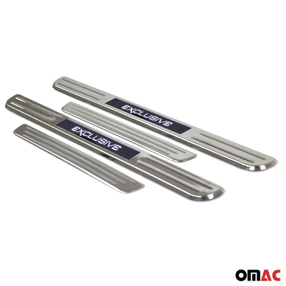 OMAC Illuminated Exclusive Door Sill Cover Scuff Plate Stainless Steel 4 Pcs 9696090LE4