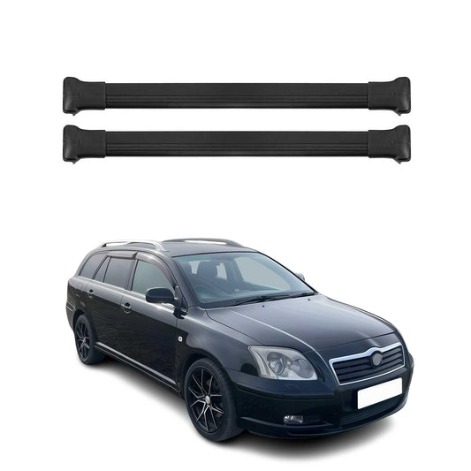 2003-2009 Toyota Avensis Wagon Roof Rack Cross Bars Black