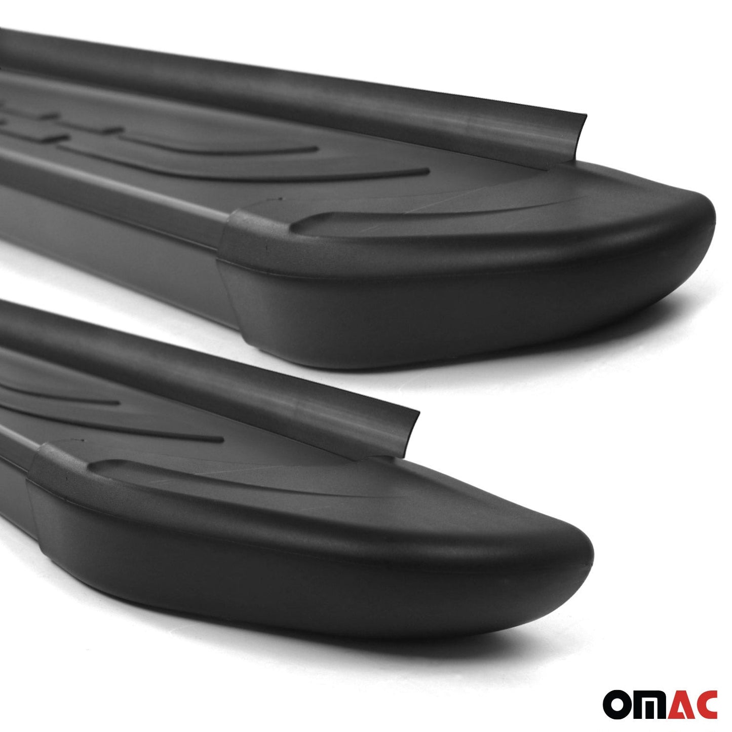 OMAC Nerf Bars Side Step Running Boards for Land Rover Discovery 2017-2024 Alu Black 6016937B