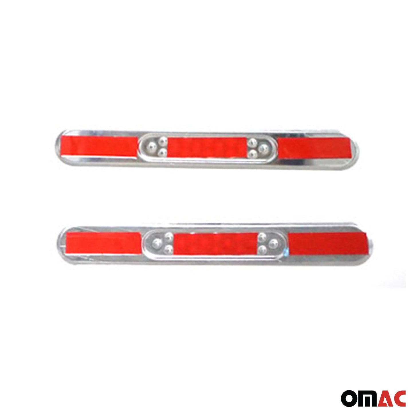 OMAC Door Sill Scuff Plate Scratch Protector for Hyundai Steel Silver Edition 4x U025356