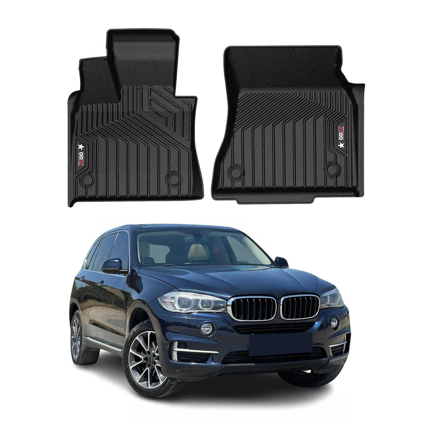 2014-2018 BMW X5 F15 F85 Premium Floor Mats Liners First Row Front Black
