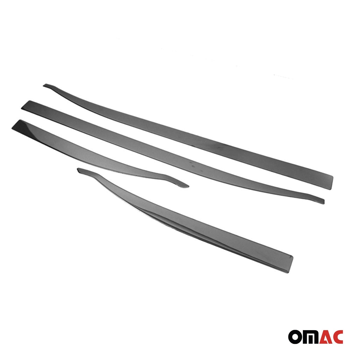 OMAC Side Door Molding Trim Skirt Garnish for Jeep Renegade 2019-2023 Steel Dark 4Pcs U005925