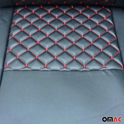 2015-2025 Ford Transit Leather Custom fit Car Seat Cover Black Red