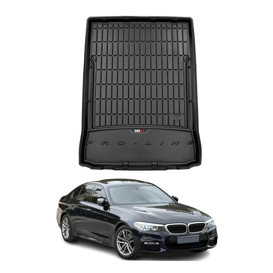 2019-2024 BMW 5 Series G30 Sedan 2017-2023 / M5 F90 Premium Cargo Liner Trunk Mat All Weather Heavy Duty Black
