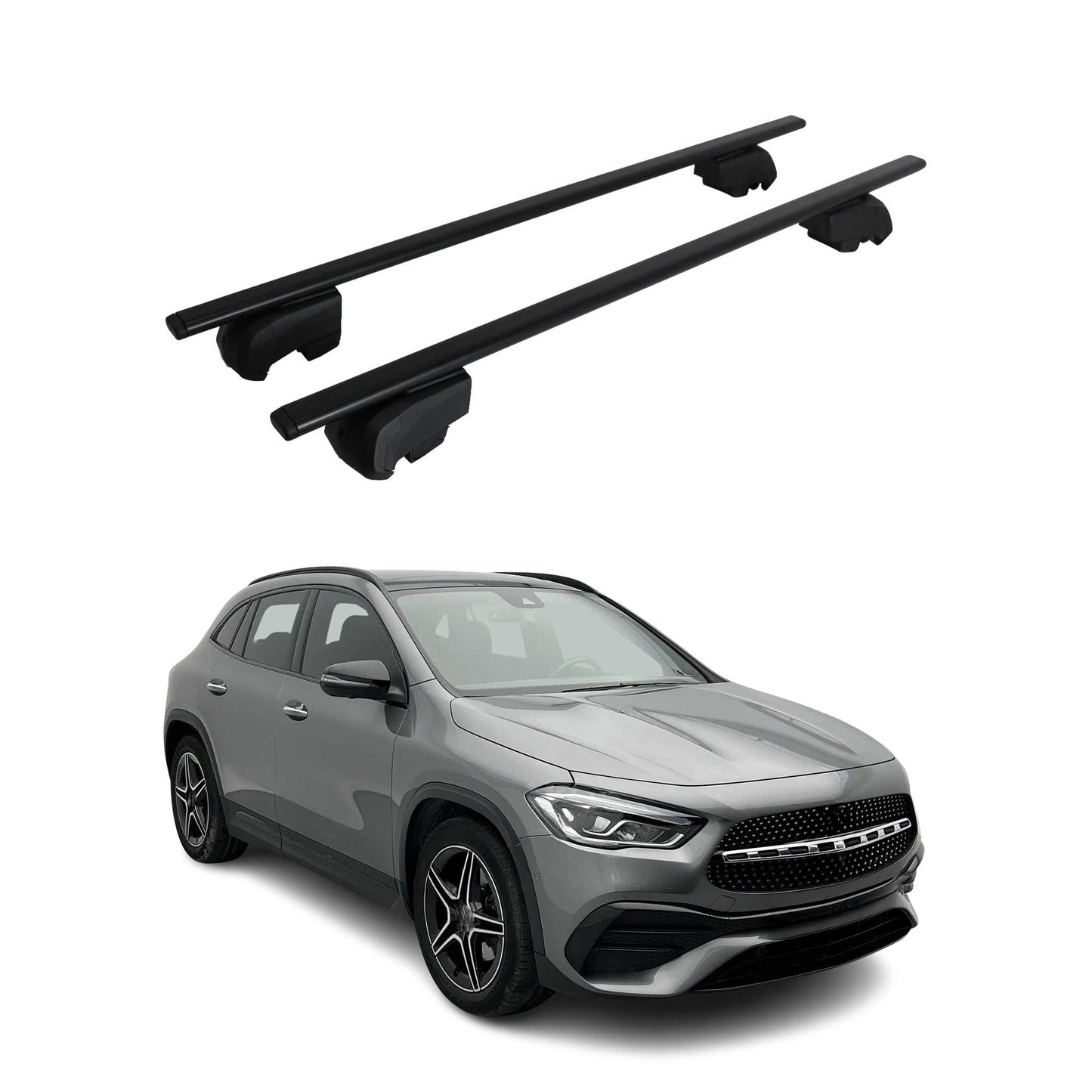 2020-2026 Mercedes GLA Class H257 Roof Rack Cross Bars Black