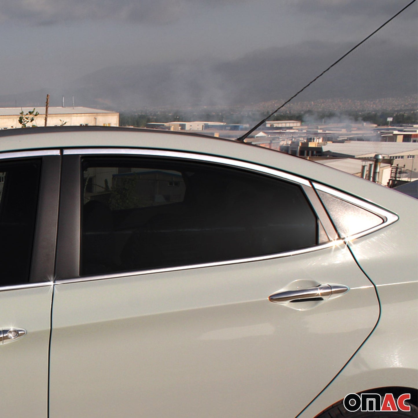 2012-2017 Hyundai Accent Sedan Window Molding Trim Streamer Stainless Steel