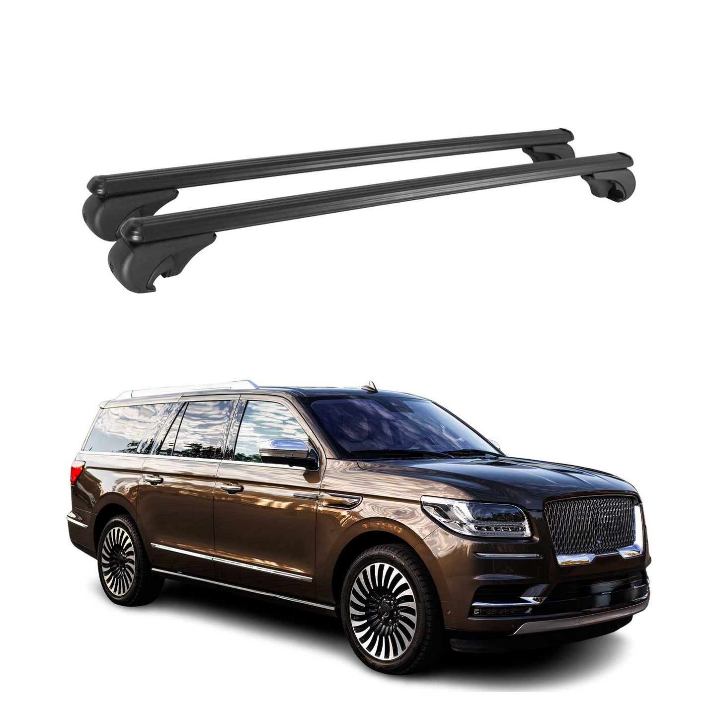 2018-2024 Lincoln Navigator Roof Rack Cross Bars Black