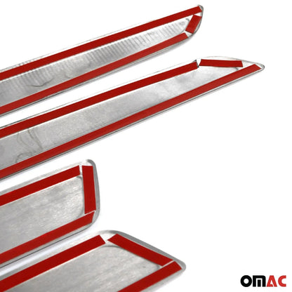 2016-2021 Mazda CX-3 Side Door Molding Trim Skirt Garnish Stainless Steel Silver 4 Pcs